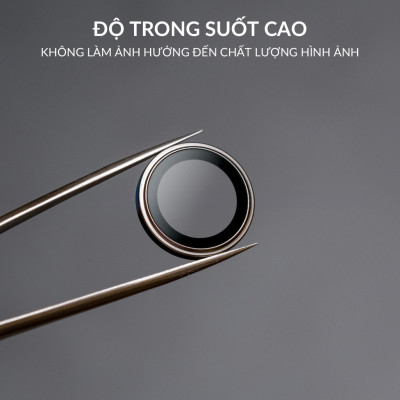 Bộ miếng dán kính cường lực bảo vệ Camera cho iPhone 16 / 16 Plus / 16 Pro / 16 Pro Max hiệu HOTCASE Kuzoom Lens mang lại khả năng chụp hình sắc nét full HD (độ cứng 9H, tặng kèm khung tự dán) - Hàng nhập khẩu