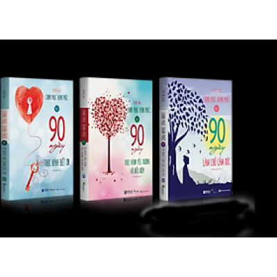 Combo Bộ sách Chinh Phục Hạnh Phúc: 90 Ngày Thực Hành Biết Ơn, 90 Ngày Thực Hành Yêu Thương Vô Điều Kiện, 90 Ngày Làm Chủ Cảm Xúc (3 Cuốn)