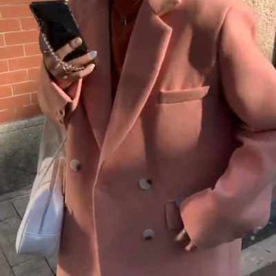 Áo dạ nữ dáng dài rộng phong cách retro - Hàng cao cấp