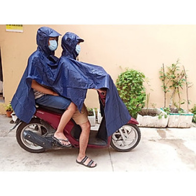 Áo Mưa 2 đầu Người Vải Dù Siêu Bền , Chống Thấm ,  Rộng , Phù Hợp Cho Nam Và Nữ 