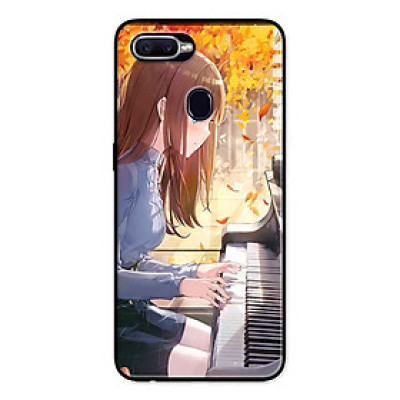 Ốp Lưng in cho Realme 2 Pro Mẫu Nàng Đánh Đàn Piano - Hàng Chính Hãng