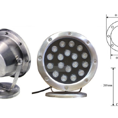 Đèn LED Âm Nước Công Suất 18W GSN18 GS Lighting (Ánh sáng Vàng)