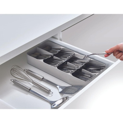 Khay chia ngăn kéo phân loại muỗng nĩa Joseph Joseph DrawerStore Large (Grey) - 001884