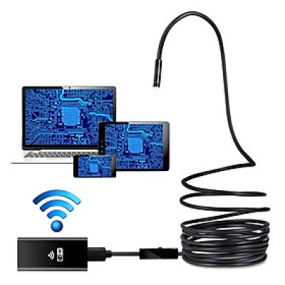 Camera Nội Soi chống nước cho điện thoại LED HD Wifi Endoscope Dài 1M - Hàng Nhập Khẩu