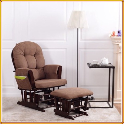 Ghế trượt thư giãn Rocking Chair Juno Sofa màu nâu cafe KT 70 x 74 x 102 cm