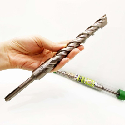 MŨI KHOAN BÊ TÔNG SDS ĐƯỜNG KÍNH PHI Ø 25 DÀI 260MM XUYÊN TƯỜNG ĐẦU DẸT KYNKO MKBTXT- 25260