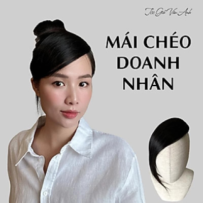 Mái chéo doanh nhân tóc thậ.t nữ - Tóc Giả Vân Anh