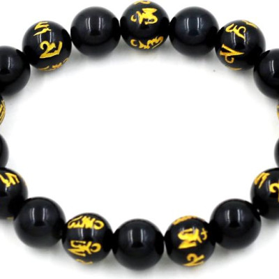 Vòng tay chuỗi hạt thạch anh đen 10 ly MSA102