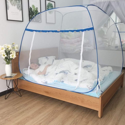 Màn Chụp Cao Cấp Mộc Miên Đỉnh Rộng - Kích thước 1,8mx2m Không Hoạ Tiết ( Hà Nội )