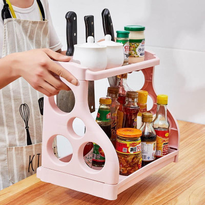 Kệ 2 Tầng Đựng Đồ Dùng Nhà Bếp Đa Năng Loại Lớn
