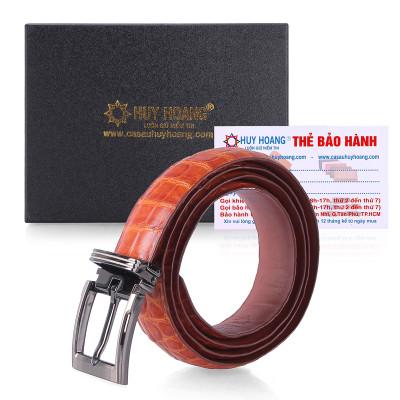 Thắt Lưng Nữ Da Cá Sấu Huy Hoàng HT5203 - Vàng