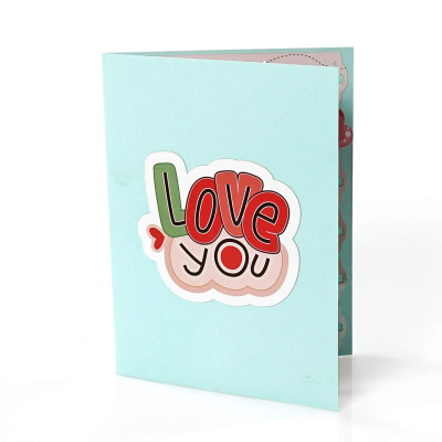 Thiệp 3D Pop Up Xe Máy Tình Yêu – Thiệp Valentine, Thiệp Tỏ Tình, Thiệp Lãng Mạn Độc Đáo, L21