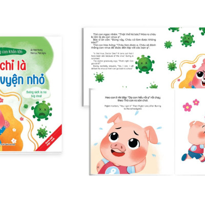 Tủ sách kỹ năng giao tiếp cho bé - Bộ 10 cuốn truyện tranh song ngữ "Cùng con khôn lớn" (Tặng bộ bút bay mực cho bé thỏa sức sáng tạo)