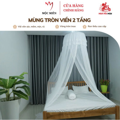 Màn Khách Sạn - Màn Tròn Resort - Màn Tròn Cao Cấp Mộc Miên ( video , hình thật )