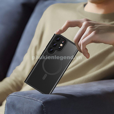 Ốp lưng nhám sạc từ tính cho Samsung Galaxy S25 Ultra | S24 Ultra hiệu Likgus PC Ultra-thin Frosted Magnetic Case - mặt lưng nhám mờ chống bám bẩn, gờ bảo vệ Camera 0.5mm - Hàng chính hãng