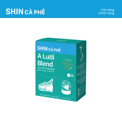 Cà phê A Lưới Blend - SHIN Cà Phê - Phin giấy - Hộp 5 gói