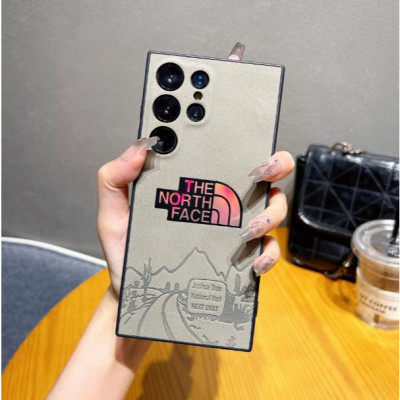 Ốp Lưng Cho Samsung S24 Ultra / S23 Ultra / S22 Ultra TPU Lưng Da Lộn In Lazer NORTH