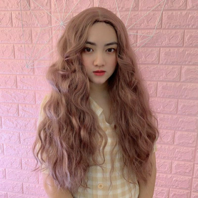 tóc giả 2 mái xù cao cấp- tặng lưới chùm tóc