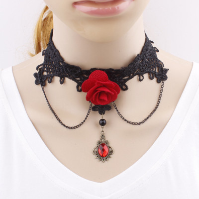 Vòng cổ choker rose King&Queen nổi bật dạ tiệc