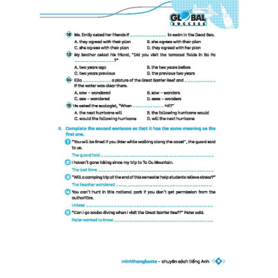 Sách - Global Success - Bộ Đề Kiểm Tra Tiếng Anh Lớp 9 - Minh Thắng