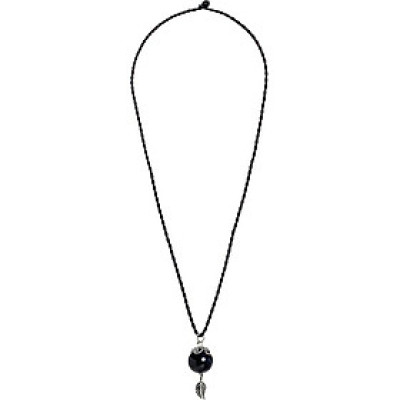 Mặt Dây Chuyền Obsidian Charm Lá Ngọc Quý Gemstones DC7