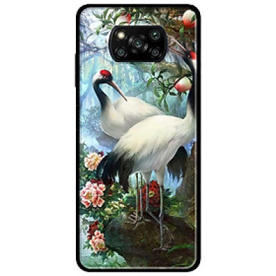Ốp lưng dành cho Xiaomi Poco X3 mẫu Cặp Đôi Hạc