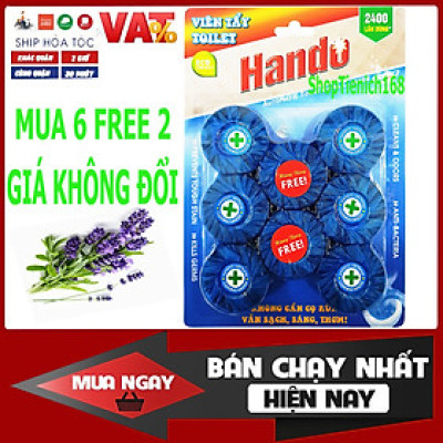 Vỉ 6 viên tẩy và làm thơm toilet Hando Lavender