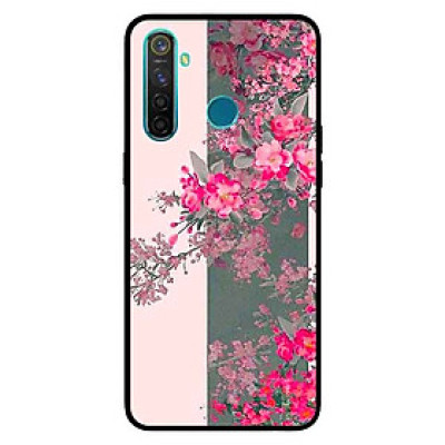 Ốp Lưng in cho Realme 5 Mẫu Hoa Đào Giấy - Hàng Chính Hãng