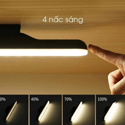 Đèn Dán Tường Tủ, Bàn Trang Điểm, Đèn Bàn Học, Tủ Sách, Phòng Ngủ, Cầu Thang - Cảm Ứng Chạm, Sạc tích điện 2500mAh