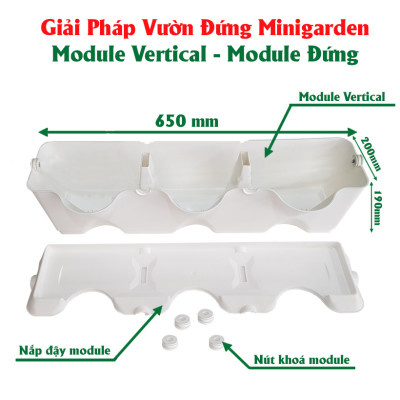 Chậu Treo Trồng Rau Ban Công Đứng Minigarden (Set 10 Bộ) nhập khẩu Châu Âu kèm hệ thống tưới nhỏ giọt bán tự động với năng suất rau cao
