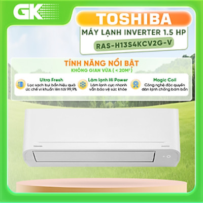Máy lạnh Toshiba RAS-H13S4KCV2G-V 1.5HP Inverter Thái Lan - Hàng Chính Hãng (Chỉ giao HCM)