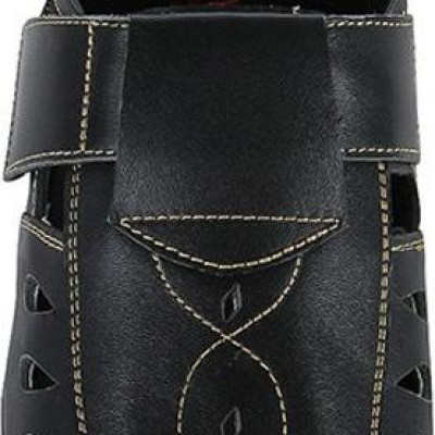 Giày rọ nam Huy Hoàng da bò màu đen HT7784