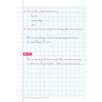 Sách - Vở Ô Li Bài Tập Tiếng Việt Lớp 5 - Combo 2 Tập - Bám Sát SGK Cánh Diều - Hồng Ân