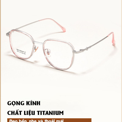 KAVI 201 - Kính Chống Ánh Sáng Xanh Gọng Titanium Mắt Kính Siêu Trơn Chống Bám Nước