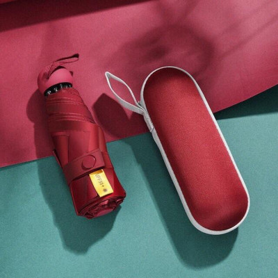 Ô dù mini chống tia UV có hộp đựng tiện dụng