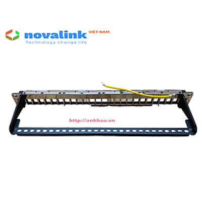 Thanh đấu nối Patch Panel 16 cổng, 24 cổng, 48 cổng Novalink, made in Taiwan - Hàng nhập khẩu chính hãng
