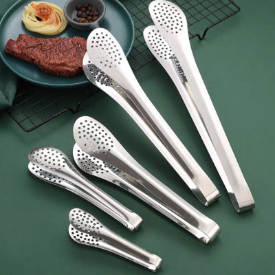 Kẹp gắp thức ăn bằng inox đầu tròn 30 cm