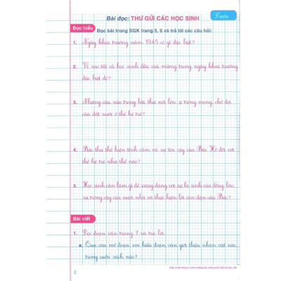 Sách - Vở Ô Li Bài Tập Tiếng Việt Lớp 5 - Combo 2 Tập - Bám Sát SGK Cánh Diều - Hồng Ân