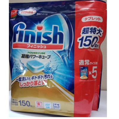 Tặng 10 viên khi mua túi viên rửa bát chén ly Finish ( Nhật ) bóng muối bột vt Somat Alio