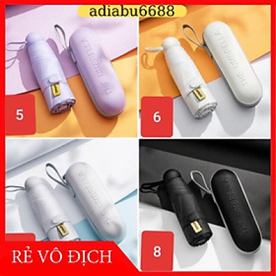 Ô dù mini chống tia UV có hộp đựng tiện dụng