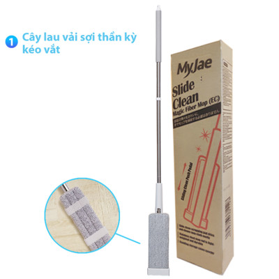 Bông Lau Thay Thế MyJae Đài Loan Sợi Fiber Cho Cây Lau Nhà Tự Vắt Kháng Khuẩn Và Cây Lau Nhà Phun Sương 33.5cm x 10.5cm
