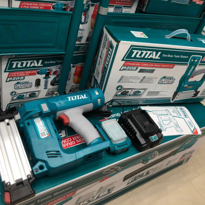 SÚNG BẮN ĐINH THẲNG DÙNG PIN 20V (1 pin 2.0AH +sạc ) TOTAL TCBNLI2016 - HÀNG CHÍNH HÃNG