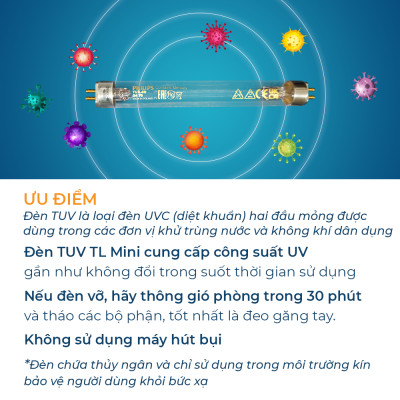 Đèn PHILIPS diệt khuẩn TUV 4W