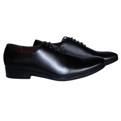 Giày tây nam Huy Hoàng cột dây màu đen HT7501
