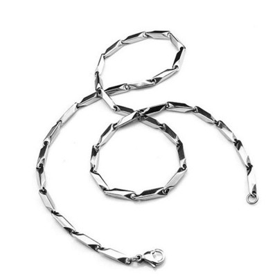 Dây chuyền nam titan cao cấp sang trọng inox thép không gỉ hỏa tiển trơn trangsucpt cỡ 3mm PTDCNA13