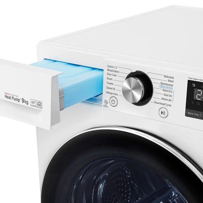 Máy sấy bơm nhiệt LG 9 Kg DVHP09W - Hàng chính hãng - Giao toàn quốc