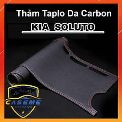 Thảm Taplo Da Vân Carbon Xe Kia Soluto đơi 2018 2019 2020