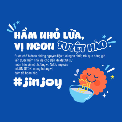 Combo 3 Tô Mì Jin không cay Ottogi 110g