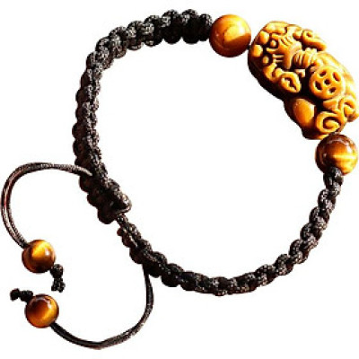 Vòng Tỳ Hưu Mắt Hổ Kết Dây Ngọc Quý Gemstones U30