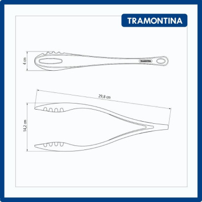 Kẹp Thịt Đa Năng Kẹp Gắp Đồ Ăn Tramontina 30cm Chất Liệu Nhựa PA An Toàn Chịu Nhiệt Nhập Khẩu Brazil